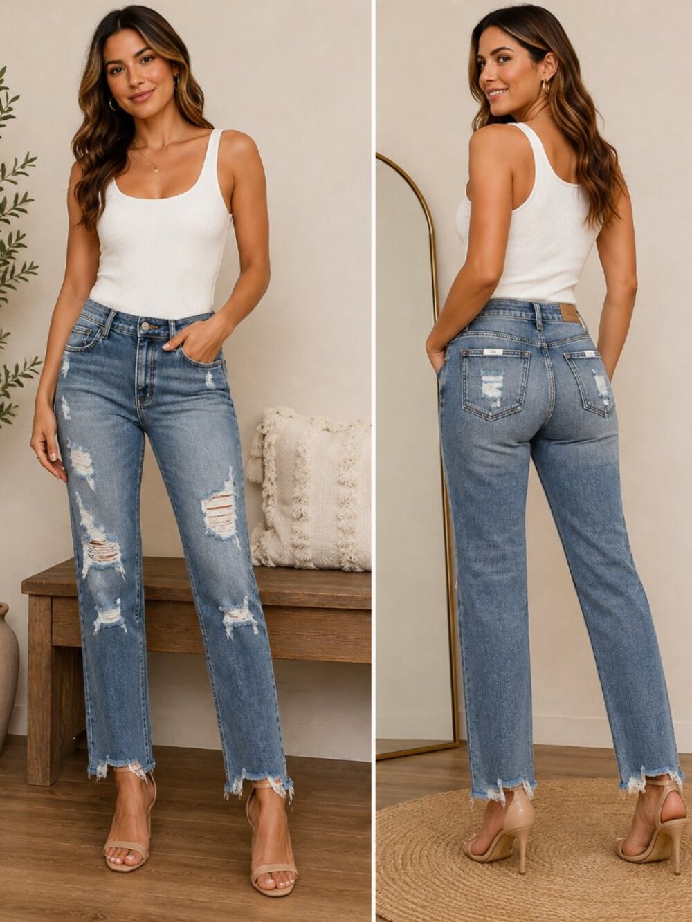 Distressed Judy Blue Jeans